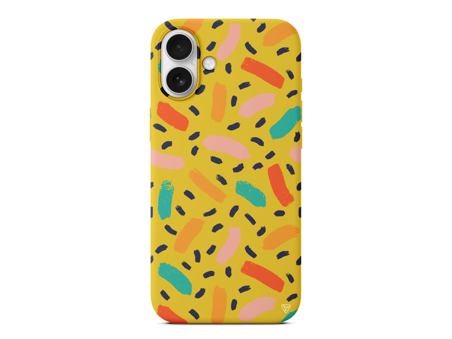 Renkli Şekiller Lansman Model İçi Kadife Silikon Telefon Kılıfı – Plus Serisine Özel