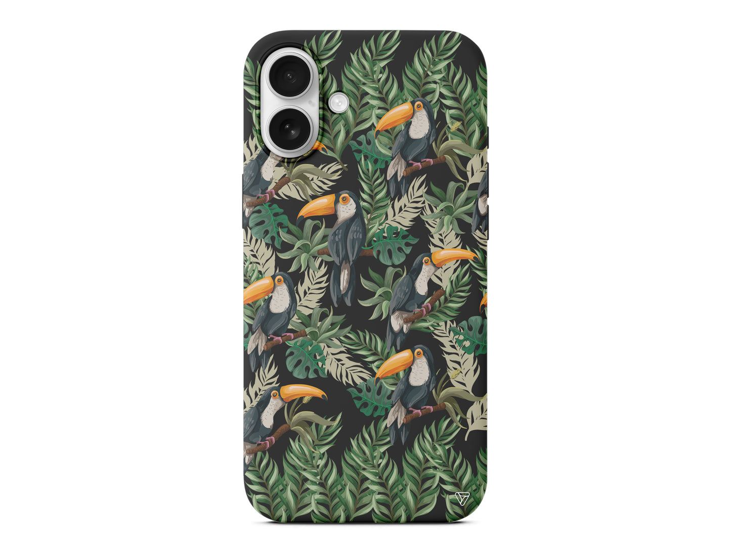 Tropik Kus Lansman Model İçi Kadife Silikon Telefon Kılıfı