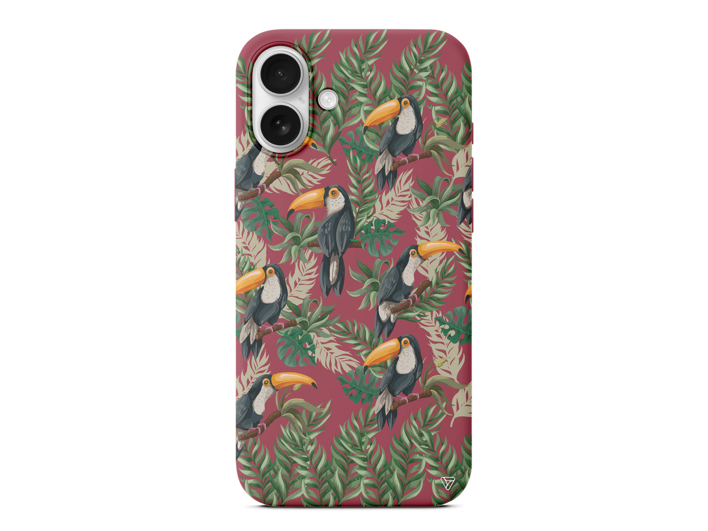 Tropik Kus Lansman Model İçi Kadife Silikon Telefon Kılıfı