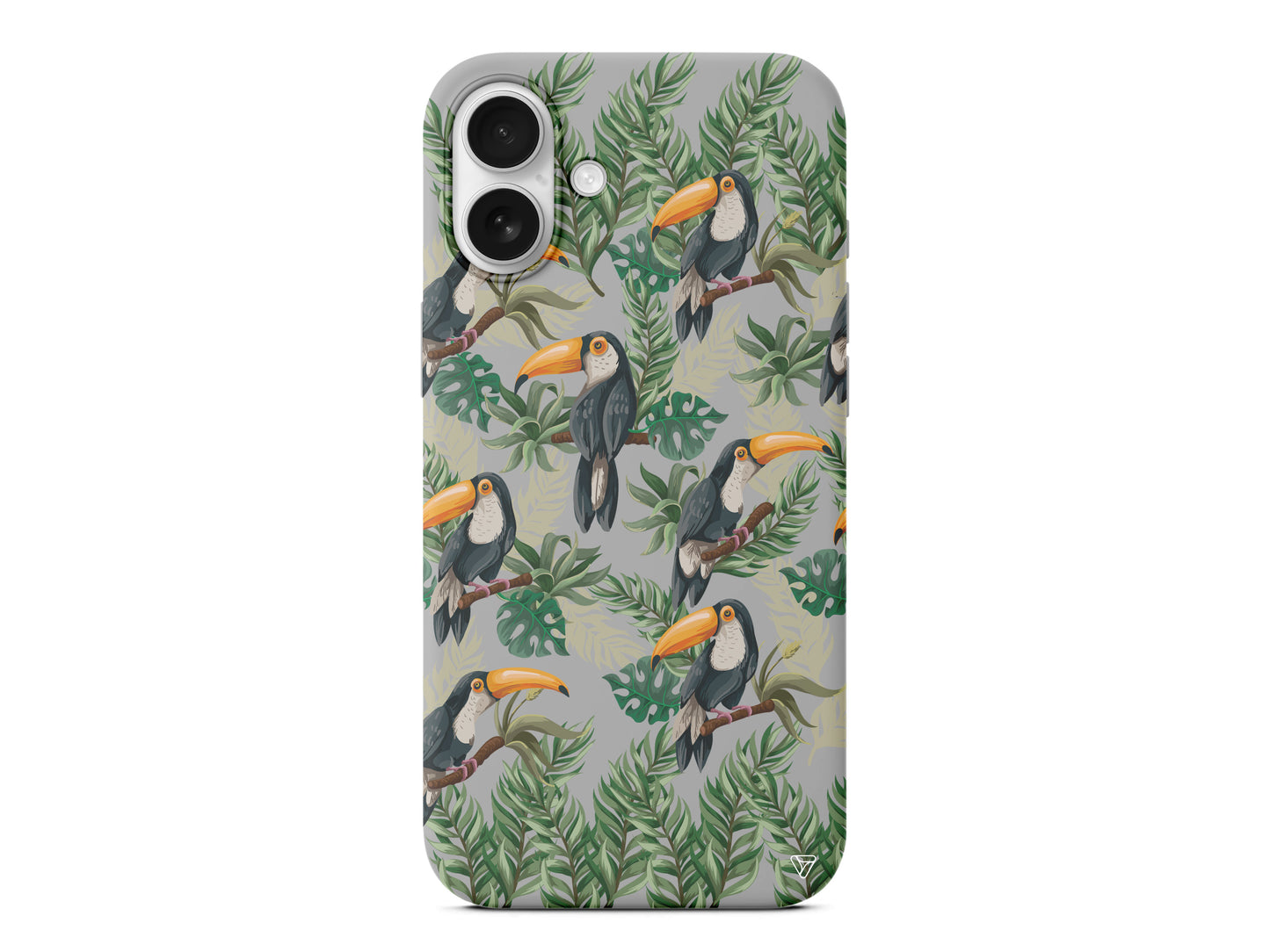 Tropik Kus Lansman Model İçi Kadife Silikon Telefon Kılıfı – Plus Serisine Özel