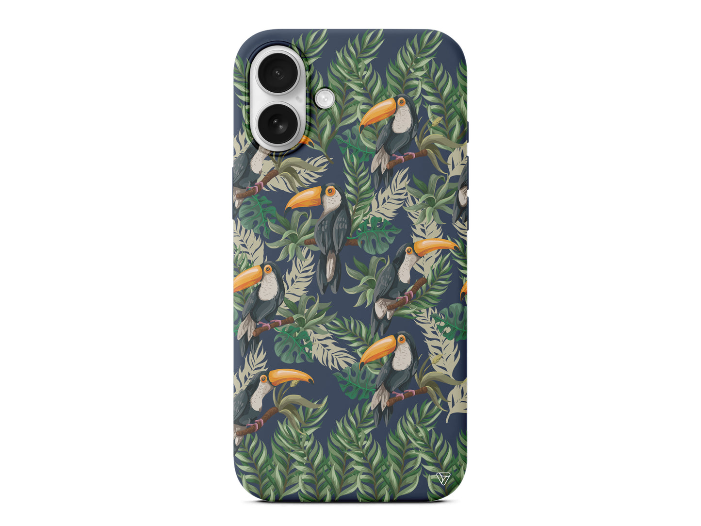 Tropik Kus Lansman Model İçi Kadife Silikon Telefon Kılıfı