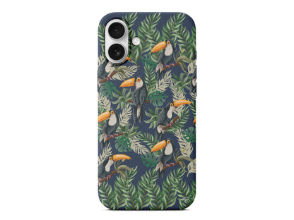 Tropik Kus Lansman Model İçi Kadife Silikon Telefon Kılıfı – Plus Serisine Özel