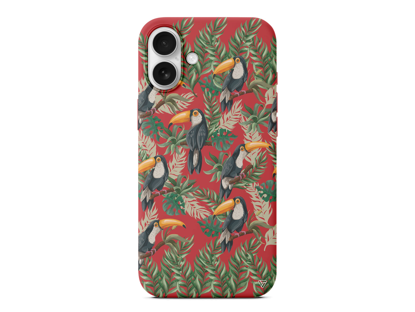 Tropik Kus Lansman Model İçi Kadife Silikon Telefon Kılıfı – Plus Serisine Özel