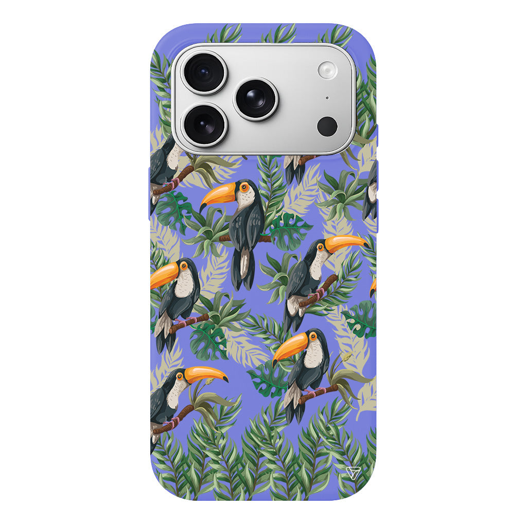 Tropik Kus Lansman Model İçi Kadife Silikon Telefon Kılıfı