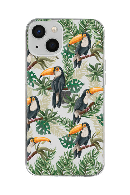 Tropik Kus Lansman Model İçi Kadife Silikon Telefon Kılıfı – Plus Serisine Özel