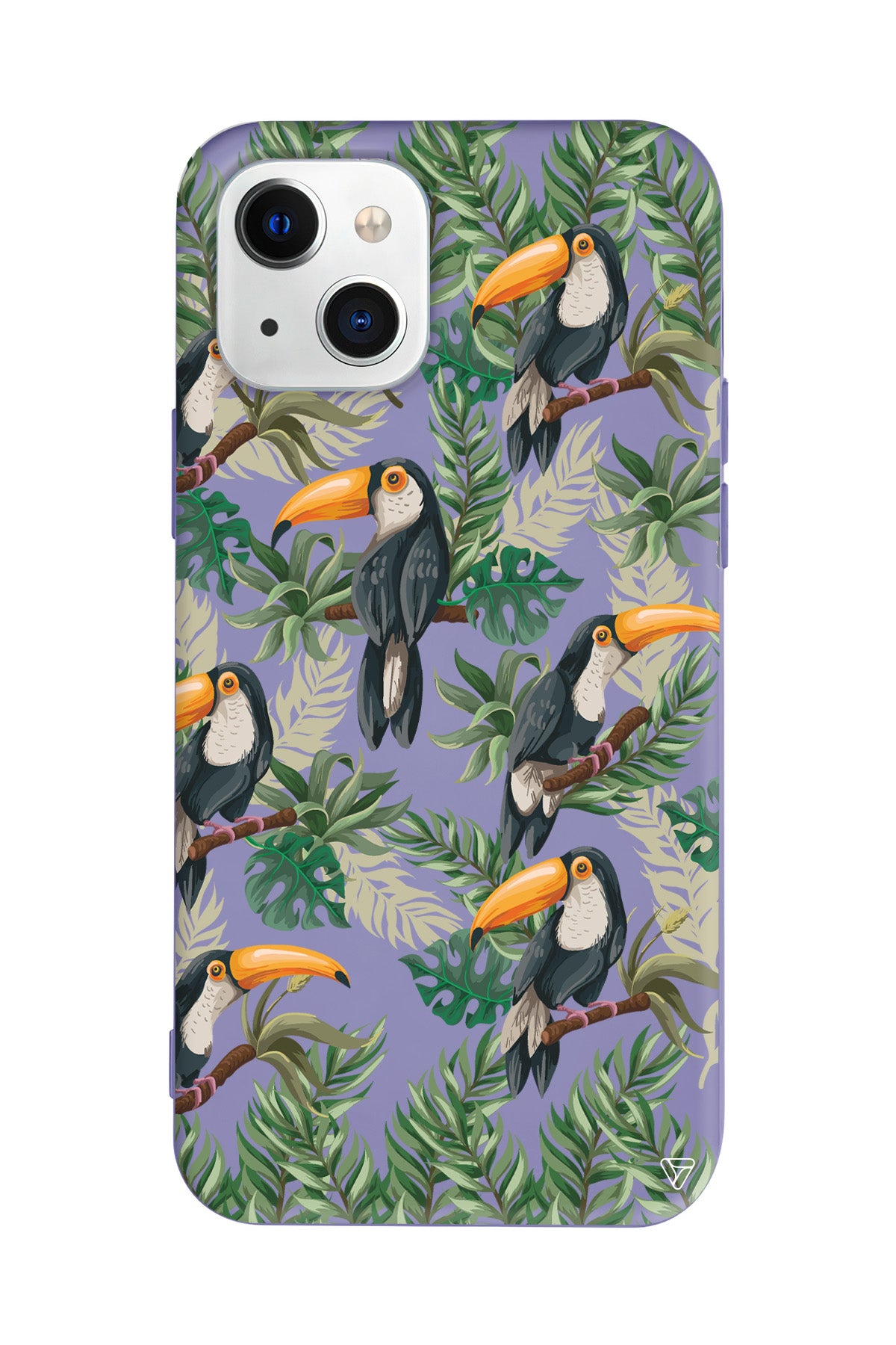 Tropik Kus Lansman Model İçi Kadife Silikon Telefon Kılıfı – Plus Serisine Özel