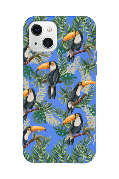 Tropik Kus Lansman Model İçi Kadife Silikon Telefon Kılıfı – Plus Serisine Özel