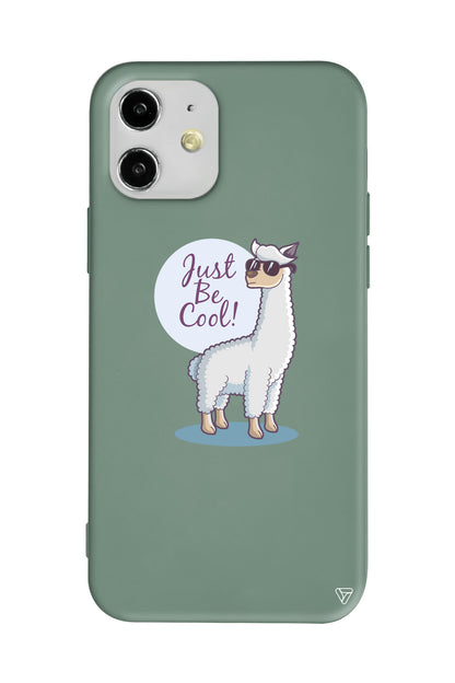 Cool Lama Lansman Model İçi Kadife Silikon Telefon Kılıfı