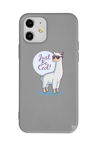 Cool Lama Lansman Model İçi Kadife Silikon Telefon Kılıfı