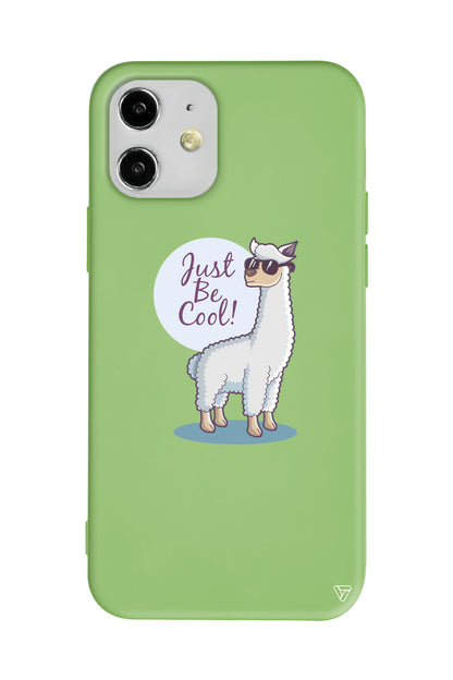 Cool Lama Lansman Model İçi Kadife Silikon Telefon Kılıfı