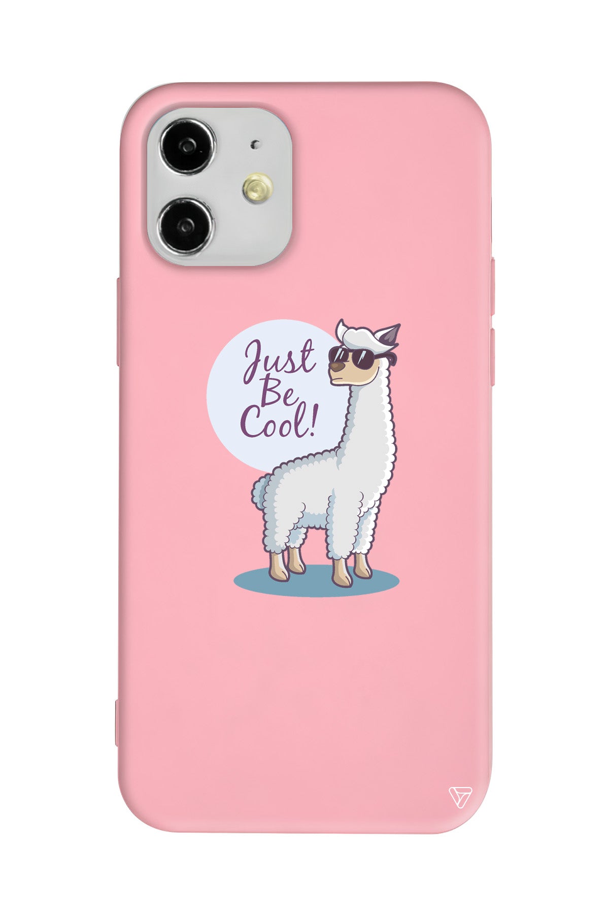 Cool Lama Lansman Model İçi Kadife Silikon Telefon Kılıfı