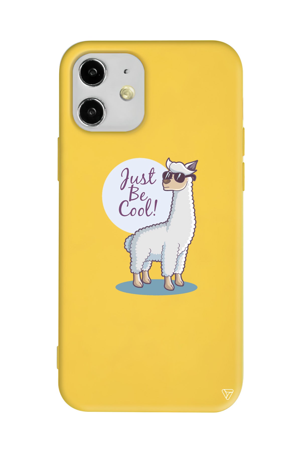 Cool Lama Lansman Model İçi Kadife Silikon Telefon Kılıfı