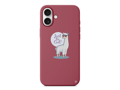 Cool Lama Lansman Model İçi Kadife Silikon Telefon Kılıfı – Plus Serisine Özel