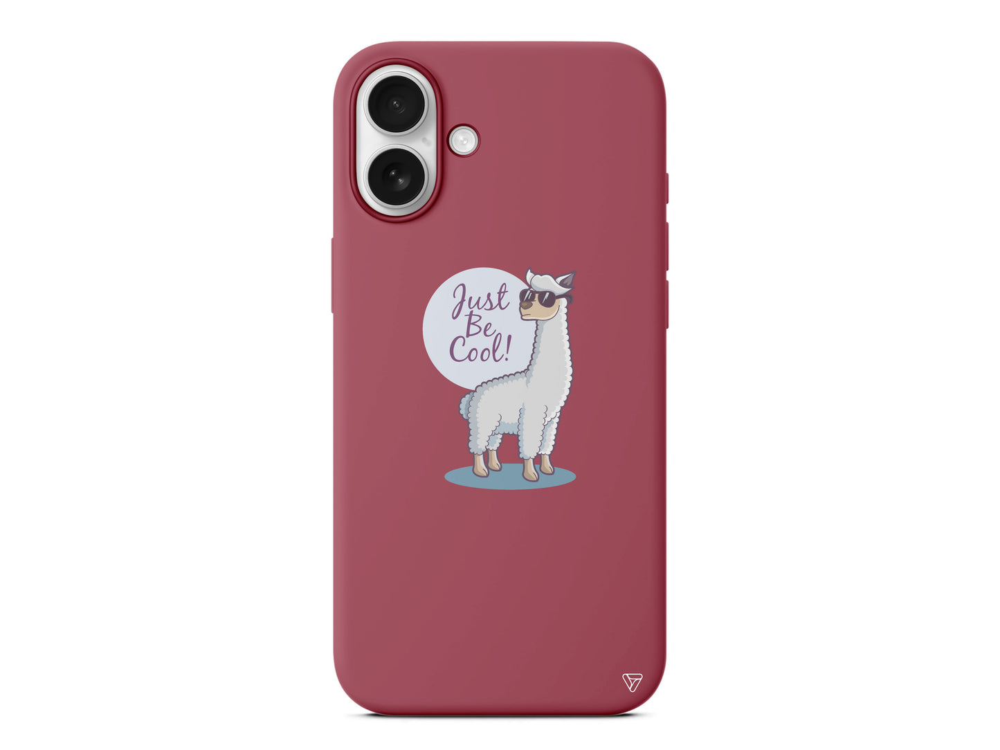 Cool Lama Lansman Model İçi Kadife Silikon Telefon Kılıfı