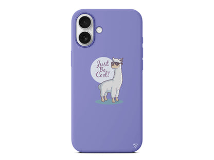 Cool Lama Lansman Model İçi Kadife Silikon Telefon Kılıfı