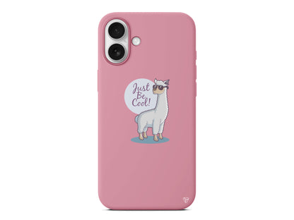 Cool Lama Lansman Model İçi Kadife Silikon Telefon Kılıfı – Plus Serisine Özel