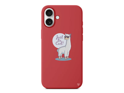 Cool Lama Lansman Model İçi Kadife Silikon Telefon Kılıfı – Plus Serisine Özel