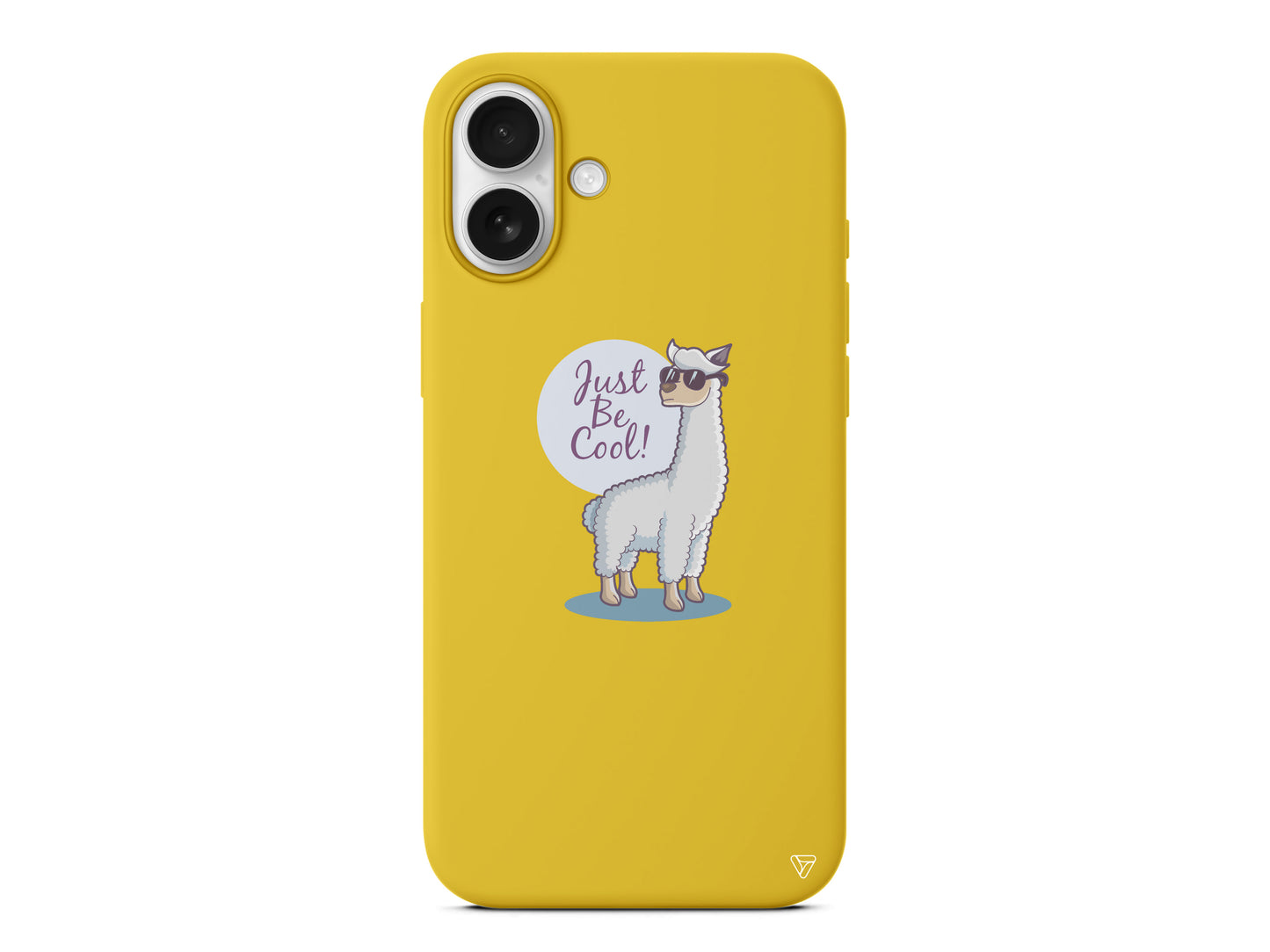 Cool Lama Lansman Model İçi Kadife Silikon Telefon Kılıfı