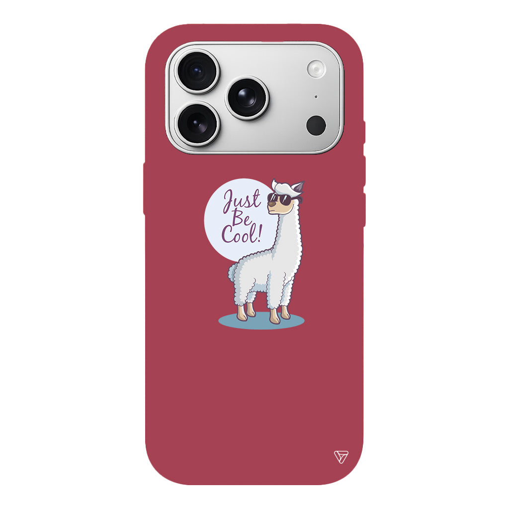 Cool Lama Lansman Model İçi Kadife Silikon Telefon Kılıfı