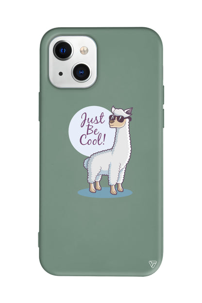 Cool Lama Lansman Model İçi Kadife Silikon Telefon Kılıfı