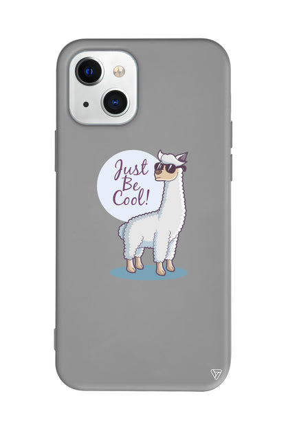 Cool Lama Lansman Model İçi Kadife Silikon Telefon Kılıfı