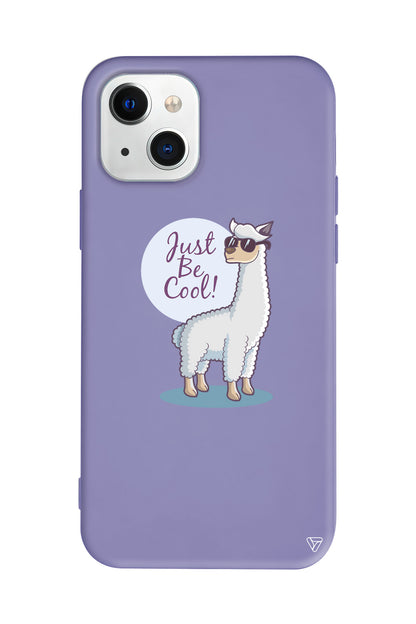 Cool Lama Lansman Model İçi Kadife Silikon Telefon Kılıfı