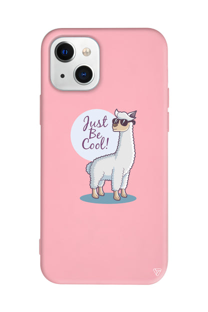 Cool Lama Lansman Model İçi Kadife Silikon Telefon Kılıfı