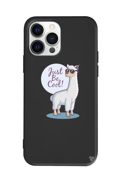 Cool Lama Lansman Model İçi Kadife Silikon Telefon Kılıfı