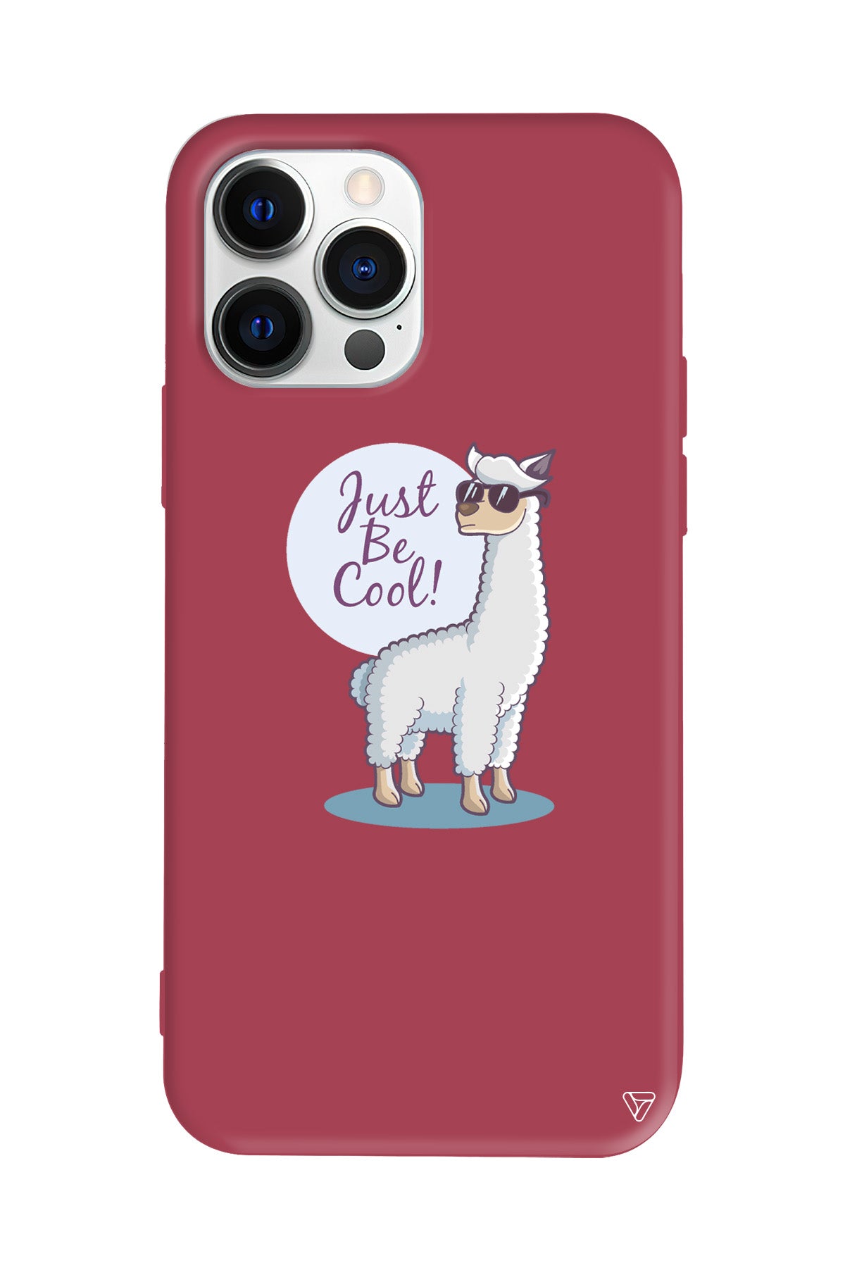 Cool Lama Lansman Model İçi Kadife Silikon Telefon Kılıfı