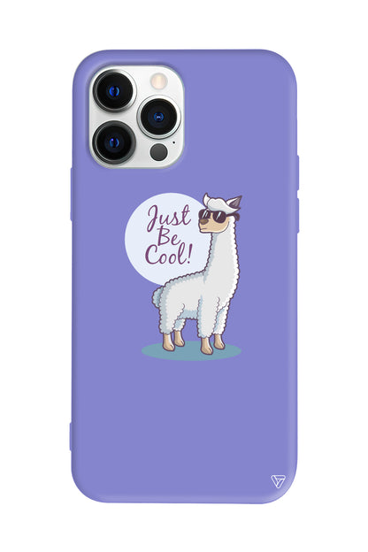 Cool Lama Lansman Model İçi Kadife Silikon Telefon Kılıfı