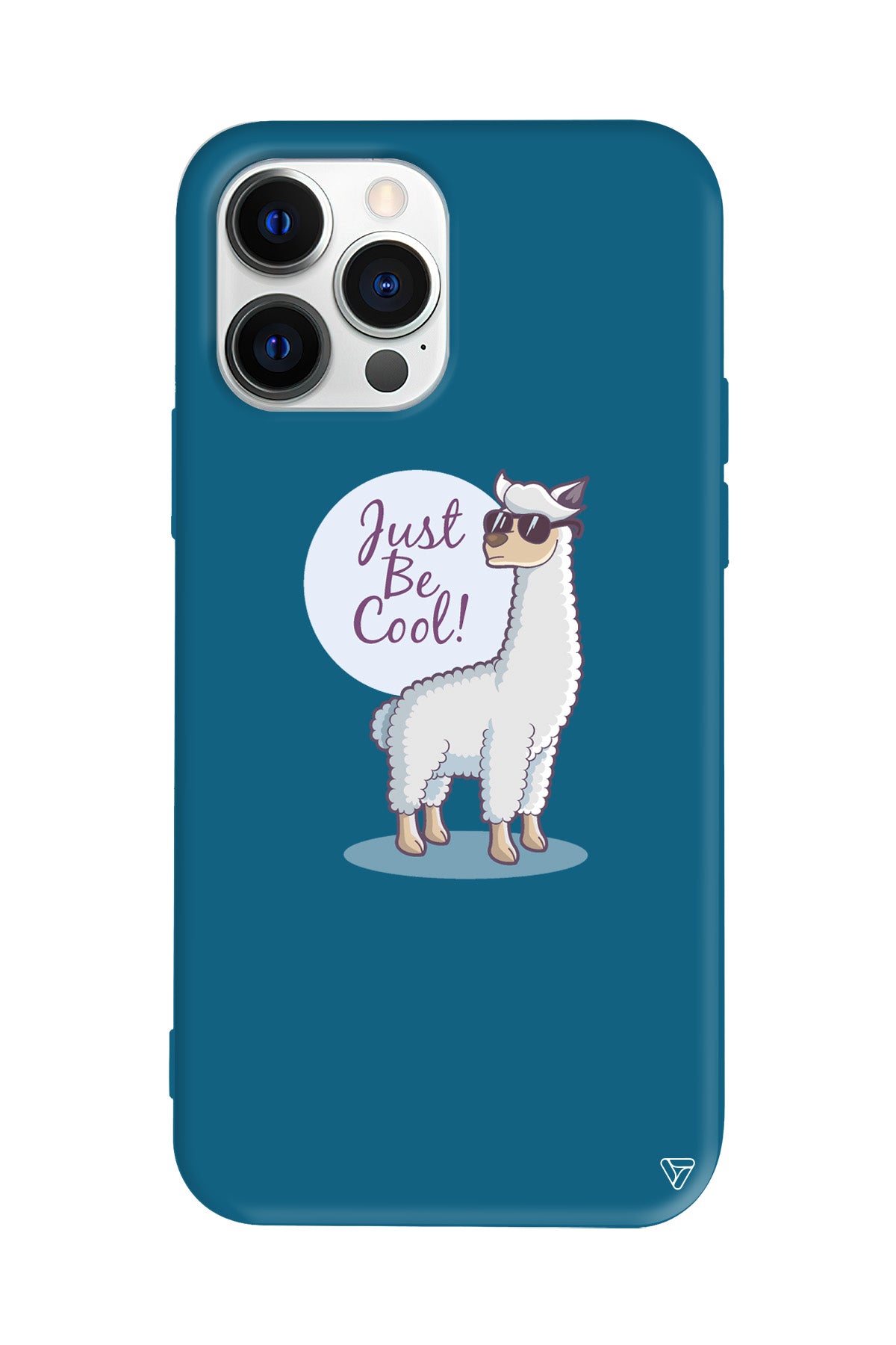 Cool Lama Lansman Model İçi Kadife Silikon Telefon Kılıfı