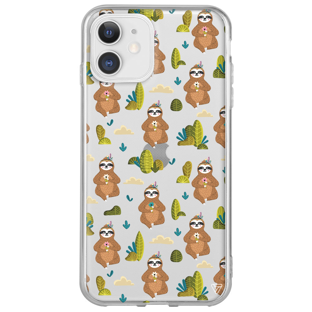 Lazy Animal Lansman Model İçi Kadife Silikon Telefon Kılıfı