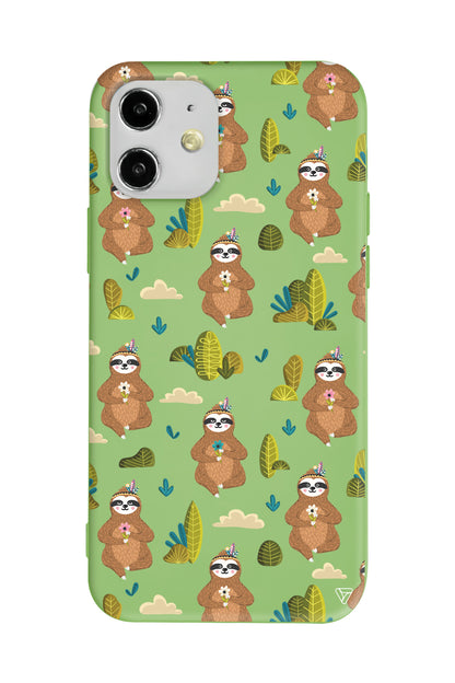 Lazy Animal Lansman Model İçi Kadife Silikon Telefon Kılıfı