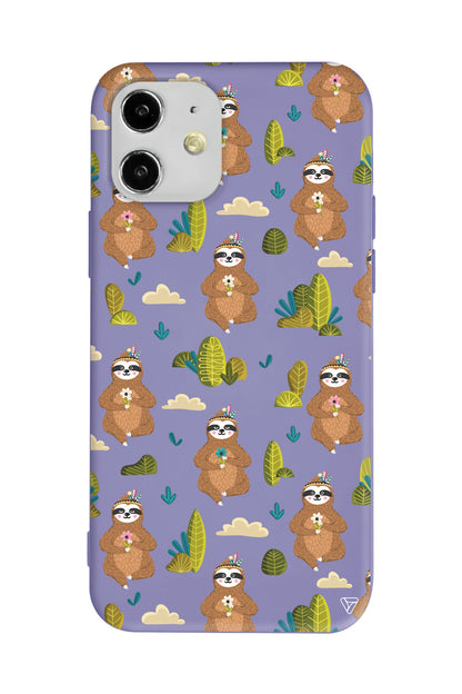 Lazy Animal Lansman Model İçi Kadife Silikon Telefon Kılıfı