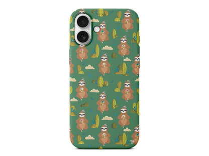 Lazy Animal Lansman Model İçi Kadife Silikon Telefon Kılıfı