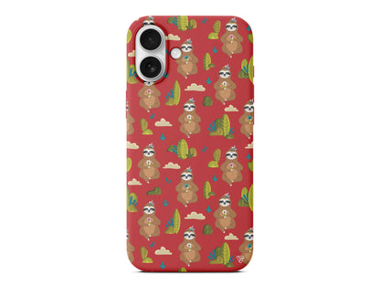 Lazy Animal Lansman Model İçi Kadife Silikon Telefon Kılıfı – Plus Serisine Özel