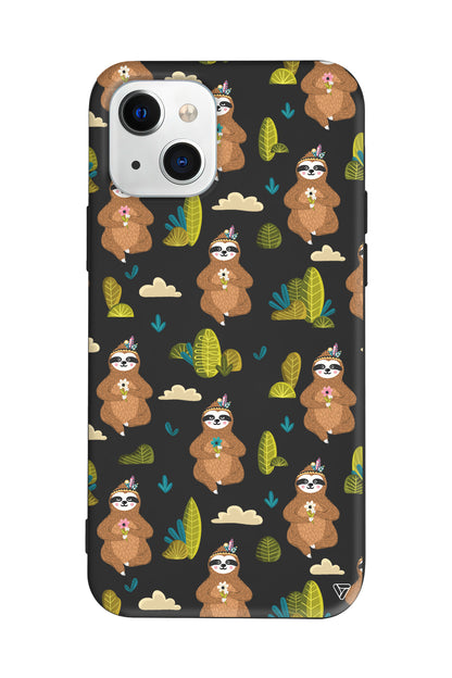 Lazy Animal Lansman Model İçi Kadife Silikon Telefon Kılıfı