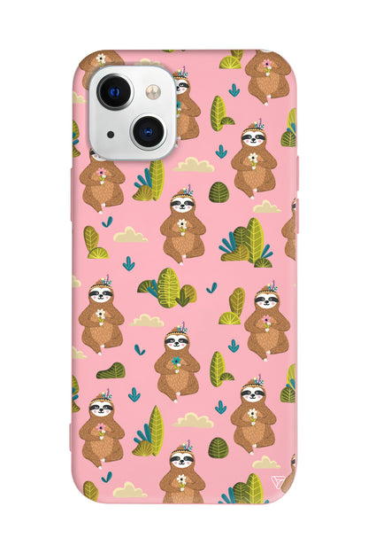 Lazy Animal Lansman Model İçi Kadife Silikon Telefon Kılıfı