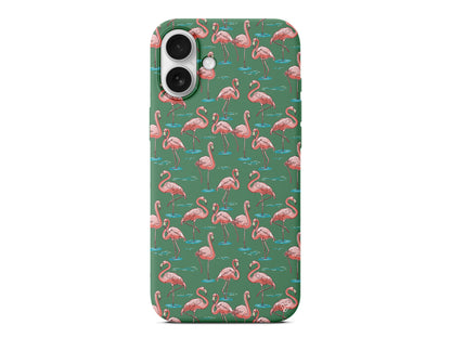 Flamingolar Lansman Model İçi Kadife Silikon Telefon Kılıfı