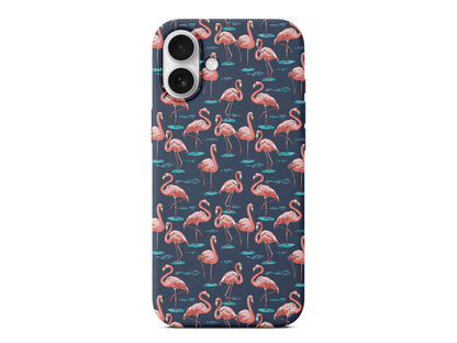 Flamingolar Lansman Model İçi Kadife Silikon Telefon Kılıfı