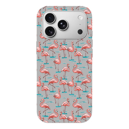 Flamingolar Lansman Model İçi Kadife Silikon Telefon Kılıfı