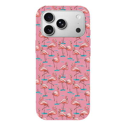 Flamingolar Lansman Model İçi Kadife Silikon Telefon Kılıfı