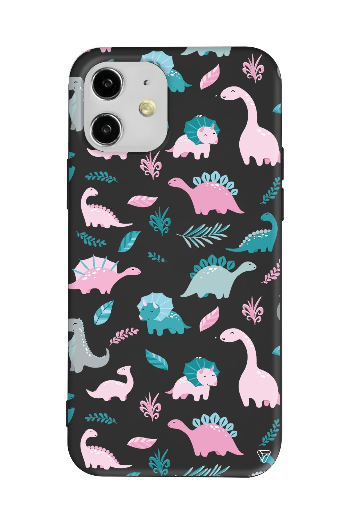 Pembe Dinazor Lansman Model İçi Kadife Silikon Telefon Kılıfı