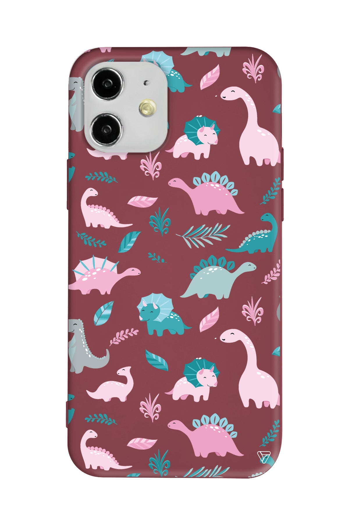 Pembe Dinazor Lansman Model İçi Kadife Silikon Telefon Kılıfı