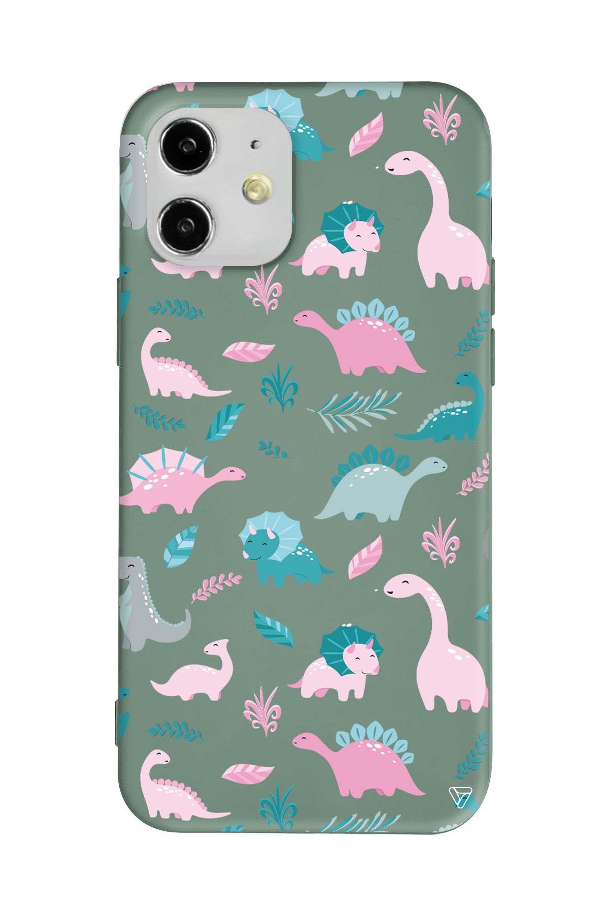 Pembe Dinazor Lansman Model İçi Kadife Silikon Telefon Kılıfı