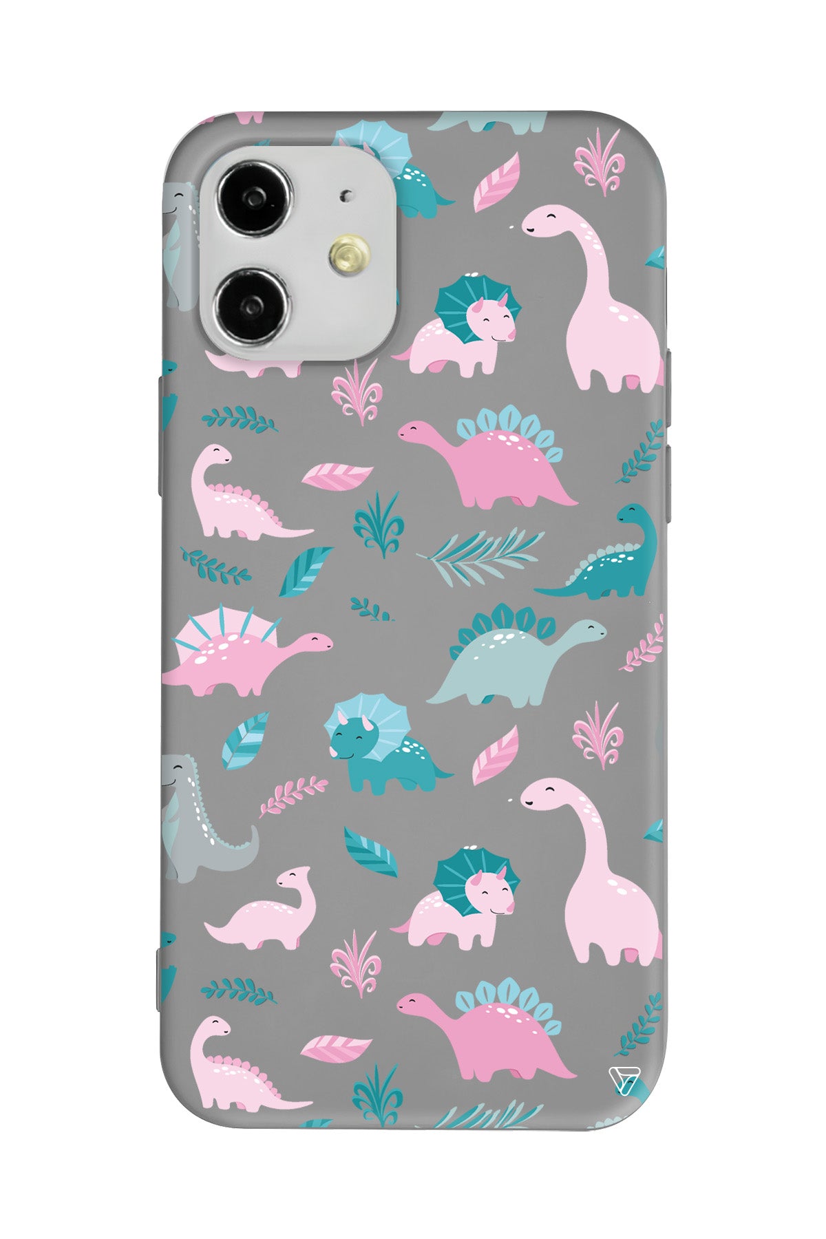 Pembe Dinazor Lansman Model İçi Kadife Silikon Telefon Kılıfı