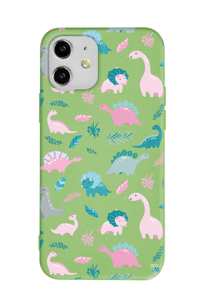 Pembe Dinazor Lansman Model İçi Kadife Silikon Telefon Kılıfı