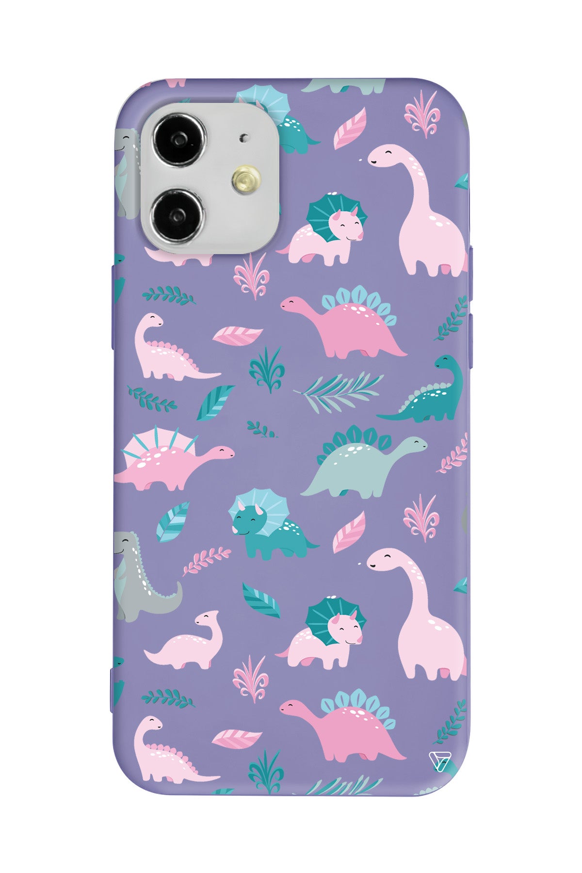 Pembe Dinazor Lansman Model İçi Kadife Silikon Telefon Kılıfı