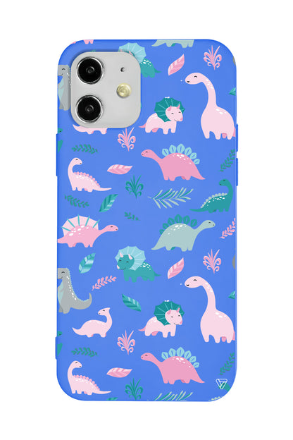 Pembe Dinazor Lansman Model İçi Kadife Silikon Telefon Kılıfı