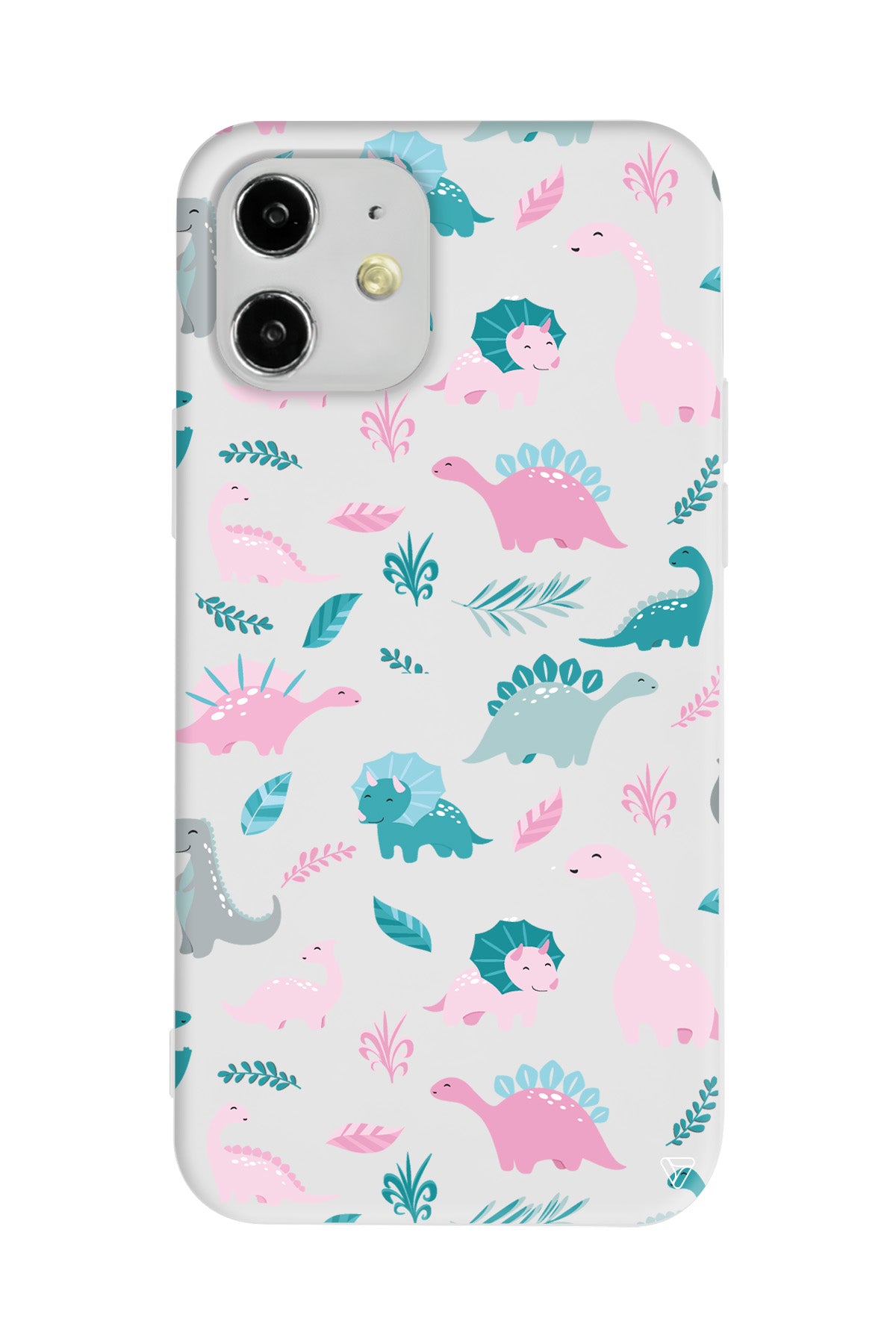 Pembe Dinazor Lansman Model İçi Kadife Silikon Telefon Kılıfı